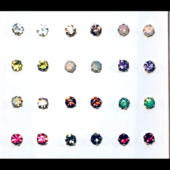 LC Lauren Conrad Multi-Pack Earrings 12 Pairs - Picture 2 of 2